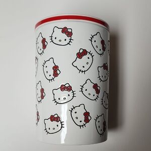 Sanrio - Hello Kitty White and Red Ceramic Canister - New